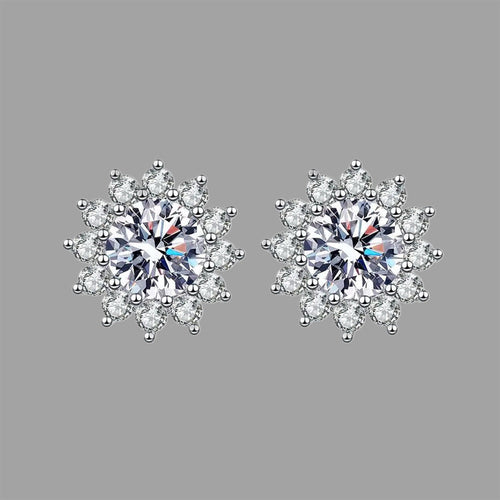 S925 Snowflake Earrings
