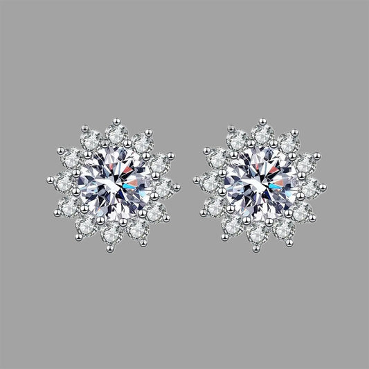 S925 Snowflake Earrings